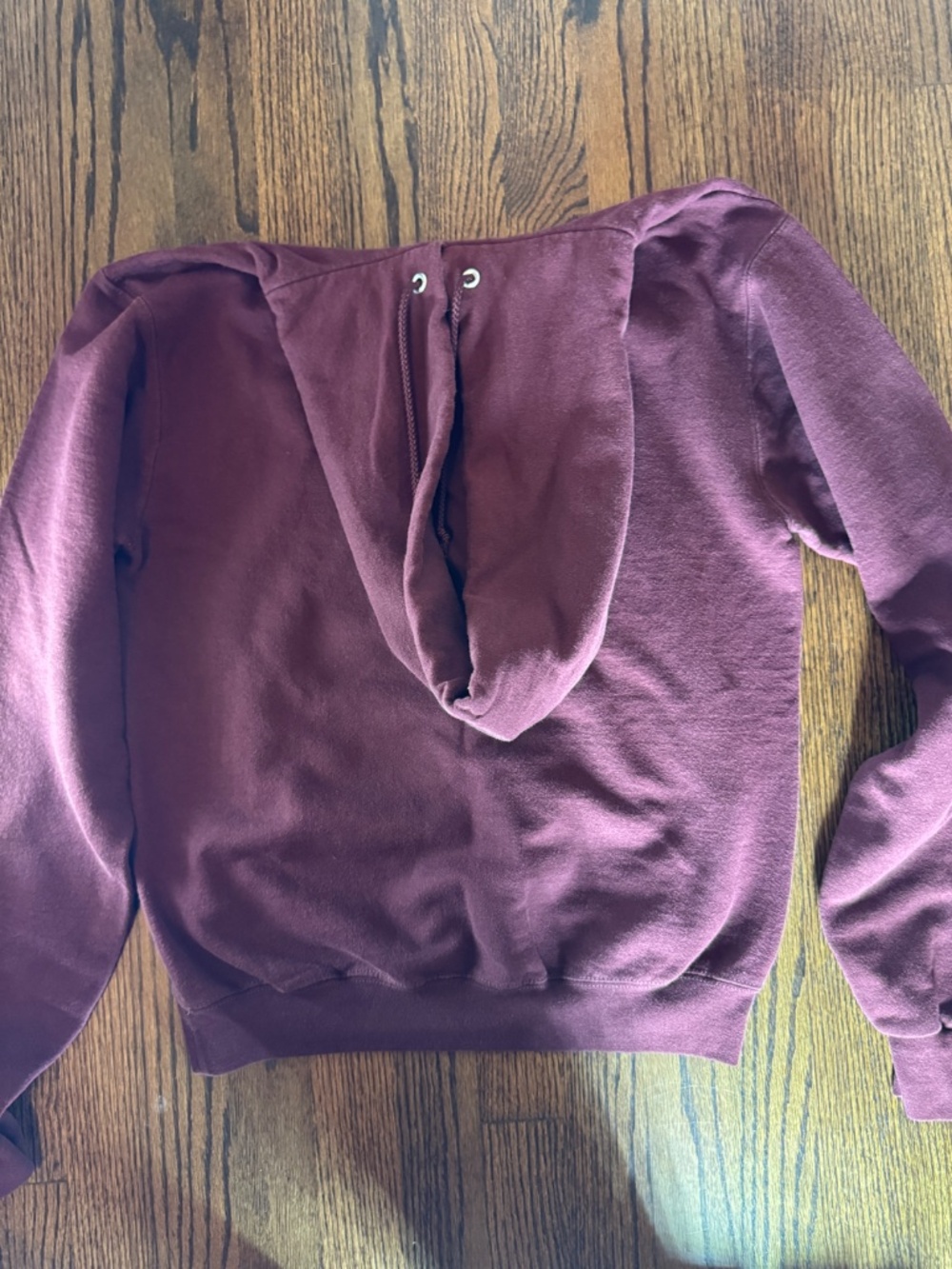 Texas A&M Champion Maroon White Lettering Hoodie Size S - Picture 9 of 9